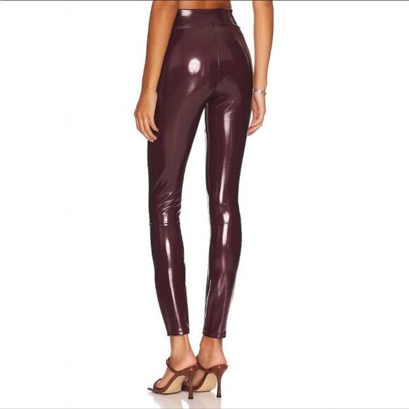 NWT New SPANX Faux Patent Leather Liquid Gloss LEGGINGS 20301R Medium - Picture 4 of 5
